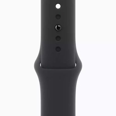 Apple Watch Series 10 Cellular Aluminium 42mm Αδιάβροχο με eSIM και Παλμογράφο (Jet Black Aluminium Case with Sport Band S/M)