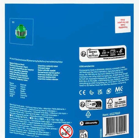 Lego City Space Science Mech για 6+ Ετών 49τμχ