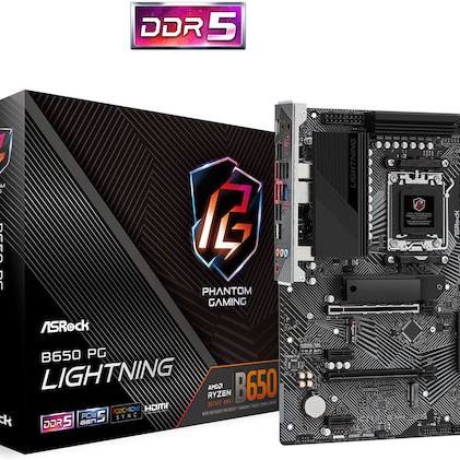 ASRock B650 PG Lightning Motherboard ATX με AMD AM5 Socket 90-MXBK20-A0UAYZ