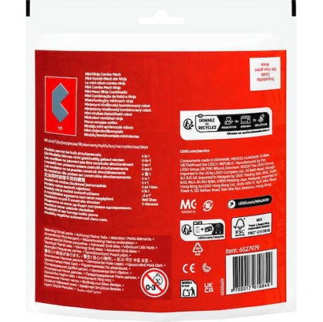 Lego Ninjago Mini Ninja Combo Mech για 7+ Ετών 80τμχ