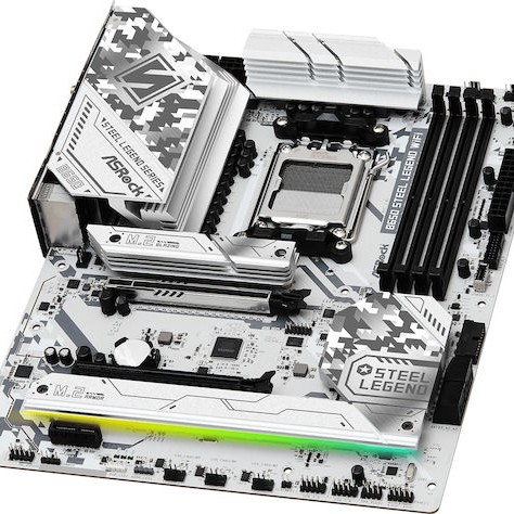 ASRock B650 Steel Legend WiFi Motherboard ATX με AMD AM5 Socket 90-MXBN90-A0UAYZ