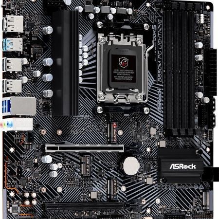 ASRock B650M PG Lightning Motherboard Micro ATX με AMD AM5 Socket 90-MXBMV0-A0UAYZ