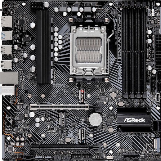 ASRock B650M PG Lightning Motherboard Micro ATX με AMD AM5 Socket 90-MXBMV0-A0UAYZ