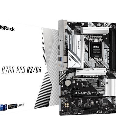 ASRock B760 PRO RS/D4 Motherboard ATX με Intel 1700 Socket 90-MXBL80-A0UAYZ