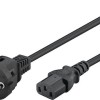Goobay Schuko - IEC C13 Cable 5m Μαύρο 96037