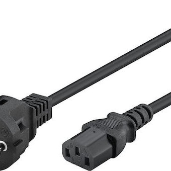 Goobay Schuko - IEC C13 Cable 5m Μαύρο 96037
