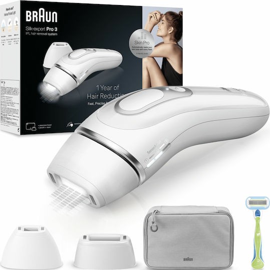 Braun Silk-expert Pro 3 Σετ Αποτρίχωσης IPL για Πρόσωπο, Σώμα & Μπικίνι PL3122