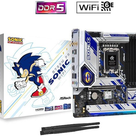 ASRock B760M PG Sonic Wi-Fi Motherboard Micro ATX με Intel 1700 Socket 90-MXBKM0-A0UAYZ