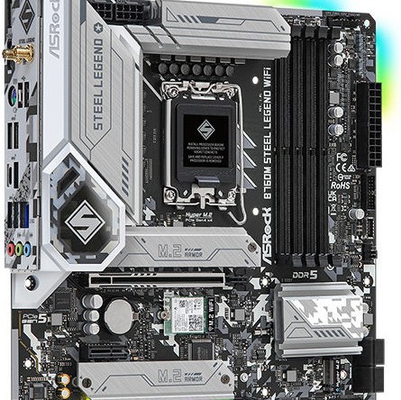 ASRock B760M Steel Legend WiFi Motherboard Micro ATX με Intel 1700 Socket 90-MXBL70-A0UAYZ