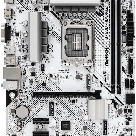 ASRock B760M-HDV/M.2 Motherboard Micro ATX με Intel 1700 Socket 90-MXBMJ0-A0UAYZ