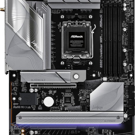 ASRock B850 LiveMixer WiFi Motherboard ATX με AMD AM5 Socket 90-MXBQU0-A0UAYZ