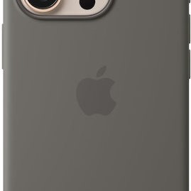 Apple Silicone Case with MagSafe Back Cover Σιλικόνης Stone Gray (iPhone 16 Pro)