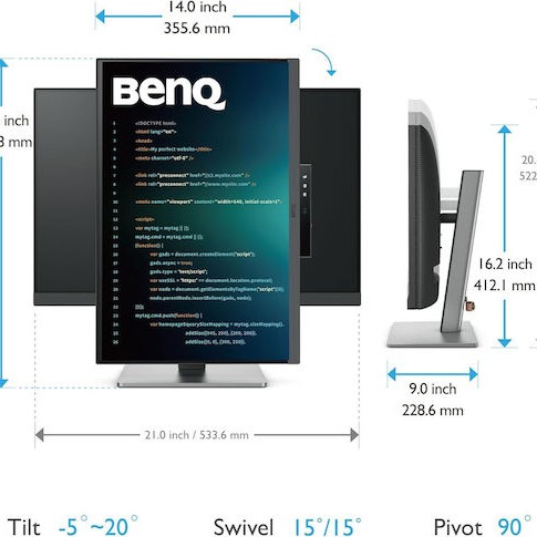 BenQ RD240Q IPS HDR Monitor 24.1
