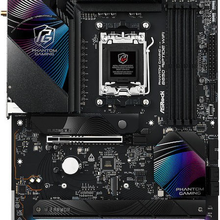 ASRock PHANTOM GAMING B850 Riptide WiFi Motherboard ATX με AMD AM5 Socket 90-MXBQT0-A0UAYZ