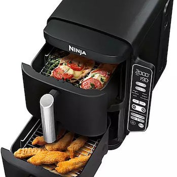 Ninja Stack Air Fryer με Wi-Fi & Διπλό Αποσπώμενο Κάδο 7.6lt Μαύρο
