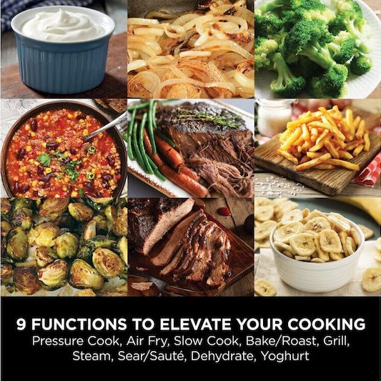 Ninja Foodi Πολυμάγειρας 1760W με Χωρητικότητα 7.5lt Ασημί