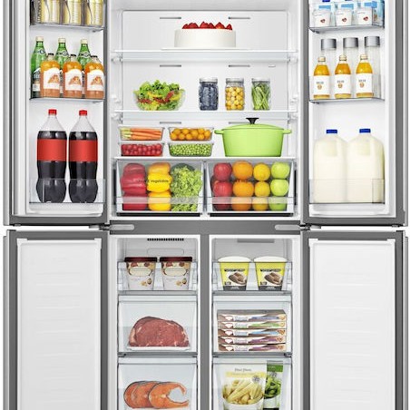 Hisense Ψυγειοκαταψύκτης 483lt Total NoFrost Υ178.5xΠ79.4xΒ69.8εκ. Γκρι RQ5P470SAID