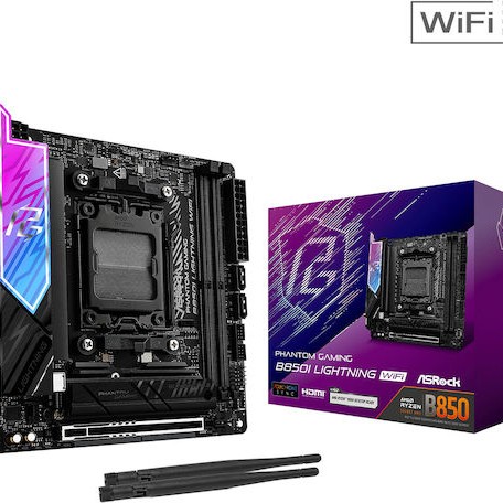 ASRock B850I Lightning WiFi Motherboard Mini ITX με AMD AM5 Socket