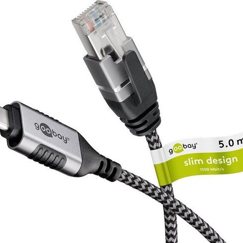 Goobay Καλώδιο RJ45 male - RJ45 male 5m (74405) 1τμχ