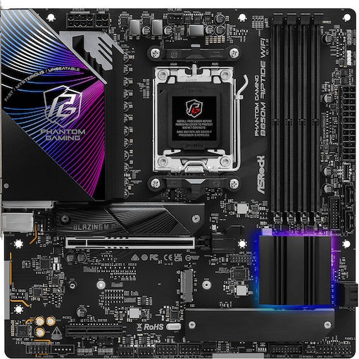 ASRock B850M Riptide WiFi Motherboard Micro ATX με AMD AM5 Socket