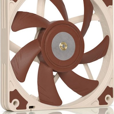 Noctua NF-A14x25 G2 PWM Sx2-PP Case Fan 140mm με Σύνδεση 4-Pin 2τμχ Καφέ
