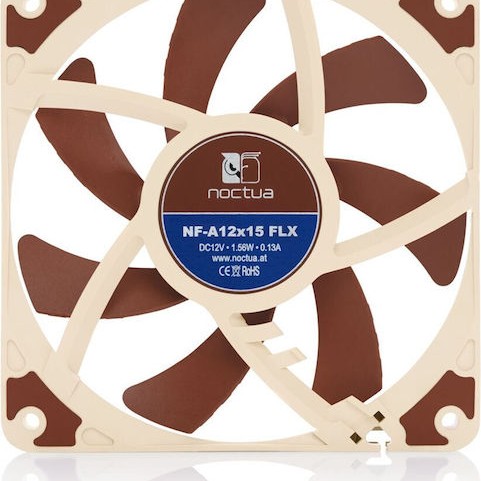 Noctua NF-A14x25 G2 PWM Sx2-PP Case Fan 140mm με Σύνδεση 4-Pin 2τμχ Καφέ