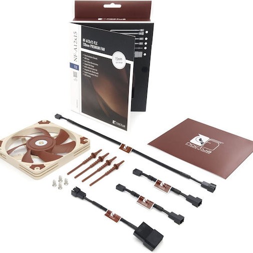 Noctua NF-A14x25 G2 PWM Sx2-PP Case Fan 140mm με Σύνδεση 4-Pin 2τμχ Καφέ