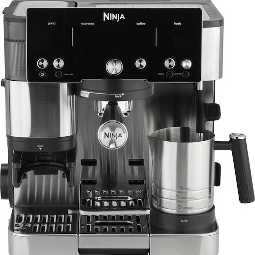 Ninja Αυτόματη Μηχανή Espresso 1650W με Μύλο Άλεσης Μαύρη ES501EU