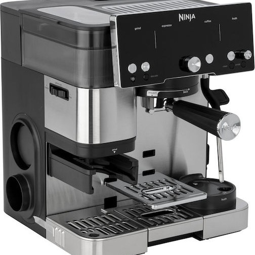 Ninja Αυτόματη Μηχανή Espresso 1650W με Μύλο Άλεσης Μαύρη ES501EU