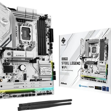 ASRock B860 Steel Legend WIFI Motherboard ATX με Intel 1851 Socket