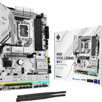 ASRock B860 Steel Legend WIFI Motherboard ATX με Intel 1851 Socket