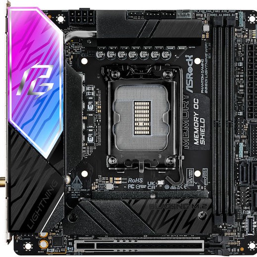 ASRock B860I Lightning WiFi Motherboard Mini ITX με Intel 1851 Socket 90-MXBRZ0-A0UAYZ