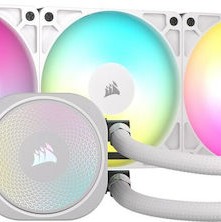 Corsair Nautilus 360 RS Υδρόψυξη Επεξεργαστή Τριπλού Ανεμιστήρα 120mm για Socket AM4/AM5/1700 με ARGB Φωτισμό Λευκή
