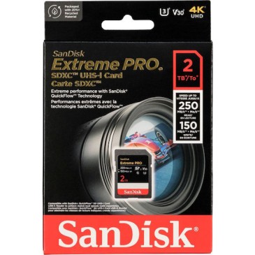 Sandisk Extreme Pro SDXC 2TB Class 10