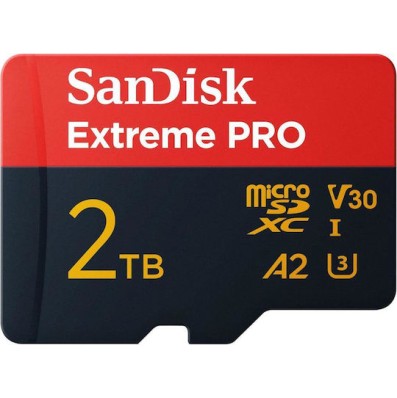Sandisk Extreme PRO microSDXC 2TB Class 10 UHS-I με αντάπτορα