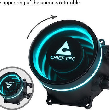 Chieftec Iceberg 360 RGB Υδρόψυξη Επεξεργαστή Τριπλού Ανεμιστήρα 120mm για Socket AM4/AM5/1700/1200/115x