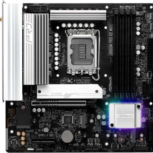 ASRock B860M Pro RS Wi-Fi Motherboard Micro ATX με Intel 1851 Socket 90-MXBRQ-A0UAYZ