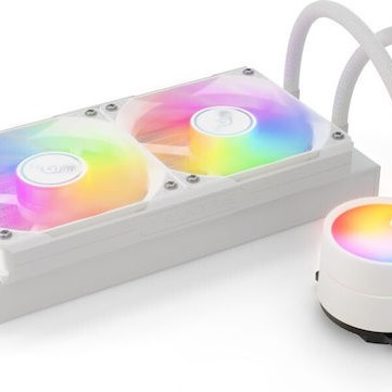 Valkyrie A240 Υδρόψυξη Επεξεργαστή Διπλού Ανεμιστήρα 120mm για Socket AM4/AM5/1700 με ARGB Φωτισμό Λευκή