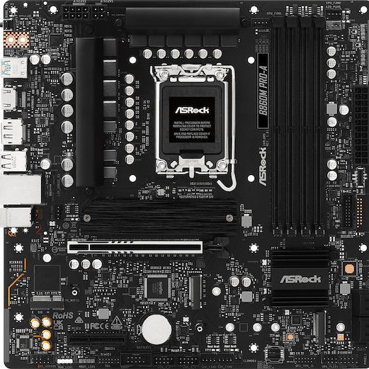 ASRock B860M Pro-A Motherboard Micro ATX με Intel 1851 Socket 90-MXBRR0-A0UAYZ
