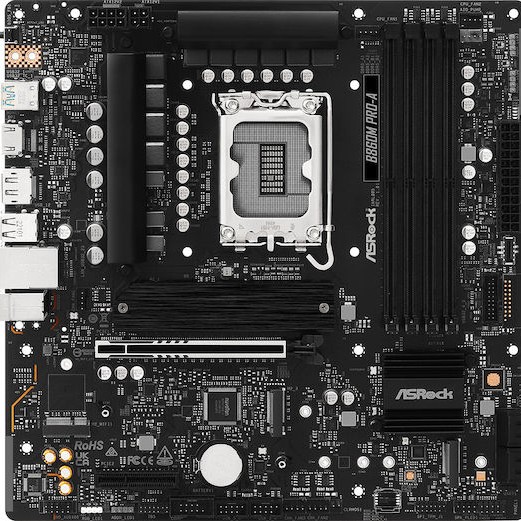 ASRock B860M Pro-A Motherboard Micro ATX με Intel 1851 Socket 90-MXBRR0-A0UAYZ