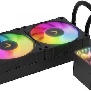 Valkyrie V240 Lite Υδρόψυξη Επεξεργαστή Διπλού Ανεμιστήρα 120mm για Socket AM4/AM5/1700/1200/115x με RGB Φωτισμό