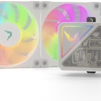 Valkyrie V240 Lite Υδρόψυξη Επεξεργαστή Διπλού Ανεμιστήρα 120mm για Socket AM4/AM5/1700/1200/115x με Λευκό Φωτισμό Λευκή