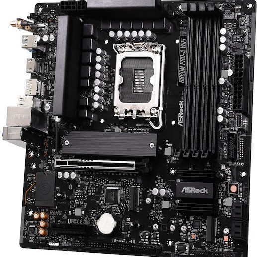 ASRock B860M Pro-A WiFi Motherboard Micro ATX με Intel 1851 Socket 90-MXBRS-A0UAYZ