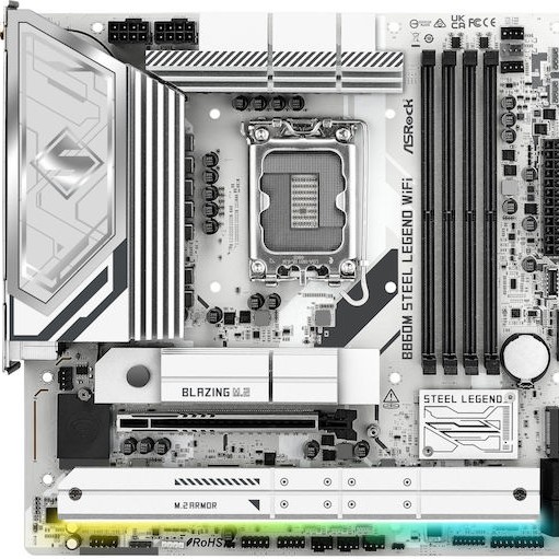 ASRock B860M Steel Legend WiFi Motherboard Micro ATX με Intel 1851 Socket 90-MXBQF0-A0UAYZ