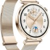 Huawei Watch GT 5 41mm Αδιάβροχο με Παλμογράφο (Gold Milanese Strap)