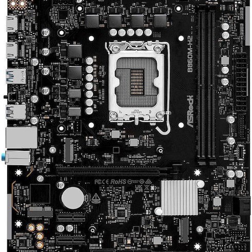 ASRock B860M-H2 Motherboard Micro ATX με Intel 1851 Socket