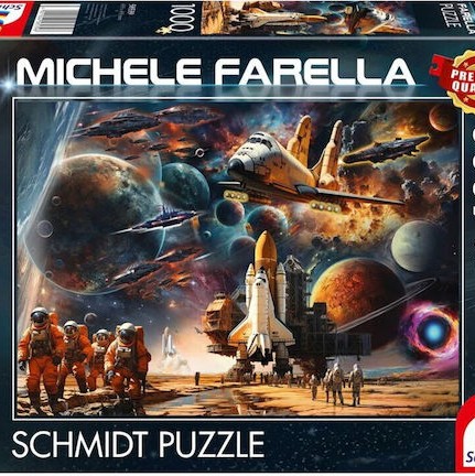 Schmidt Spiele Michele Farella Fascination Space Travel Journey Into Distant Galaxies Puzzle 1000 Pieces