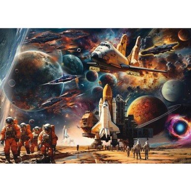 Schmidt Spiele Michele Farella Fascination Space Travel Journey Into Distant Galaxies Puzzle 1000 Pieces