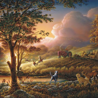 Terry Redlin Harvest In The Glow Of The Sun Puzzle 2D 1000pcs
