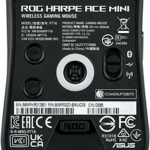 Asus ROG Harpe Ace Mini Ασύρματο RGB Gaming Ποντίκι 42000 DPI Μαύρο